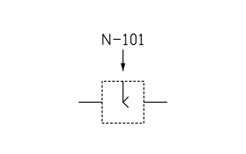 符号 Spray nozzle 的预览，块名 PPD_2037_SPRAY_NOZZLE