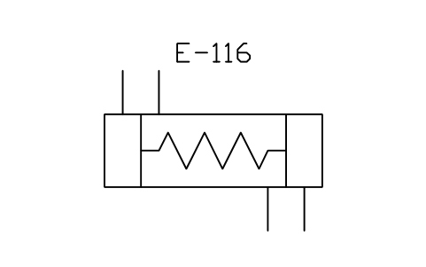 符号 Heat exchanger, coil tubes, vertical 的预览，块名 PPD_2514_HX_COIL_TUBES