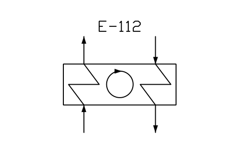 符号 Regenerative pre-heater, rotating 的预览，块名 PPD_P083_REGENERATIVE_HX