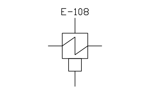 符号 Condenser with hotwell 的预览，块名 PPD_X6403_CONDENSER_HOTWELL