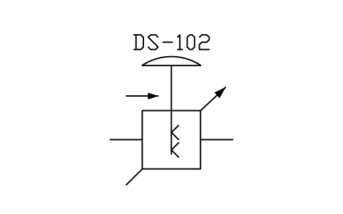 符号 De-superheater, multi nozzle 的预览，块名 PPD_X6412_DESUPERHEATER_MULTI