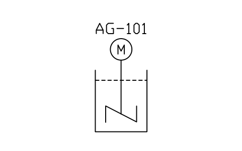 符号 Agitator, general 的预览，块名 PPD_X2671_AGITATOR