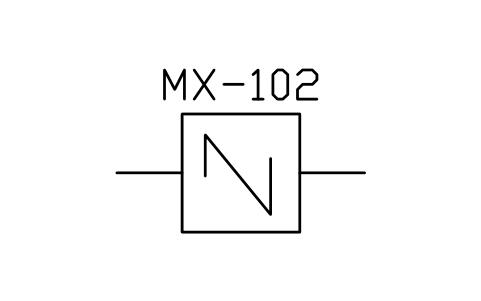 符号 In-line static mixer, form 1 的预览，块名 PPD_X2673_STATIC_MIXER_F1