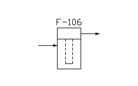 符号 Cartridge filter, outside-in flow 的预览，块名 PPD_X6504_CARTRIDGE_OUTSIDE_IN
