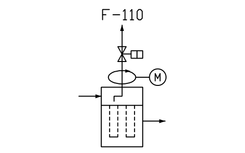 符号 Filter with back flush 的预览，块名 PPD_X6510_FILTER_BACKFLUSH