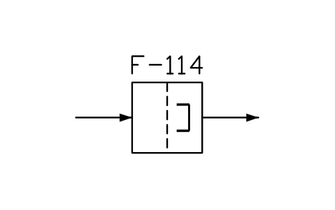 符号 Permanent magnet filter 的预览，块名 PPD_X6515_PERMANENT_MAGNET_FILTER