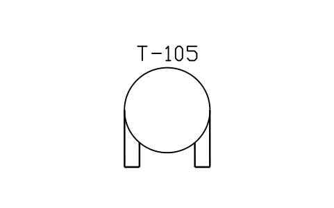 符号 Spherical tank with supporting legs 的预览，块名 PPD_X6601_SPHERE_LEGS