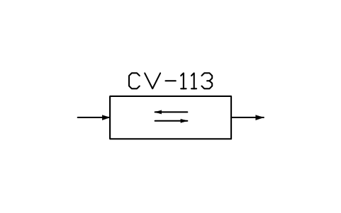 符号 Conveyor, vibrating type 的预览，块名 PPD_X6716_CONVEYOR_VIBRATING