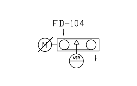 符号 Belt feeder, weighing, variable speed 的预览，块名 PPD_X6724_BELT_FEEDER_WEIGHING