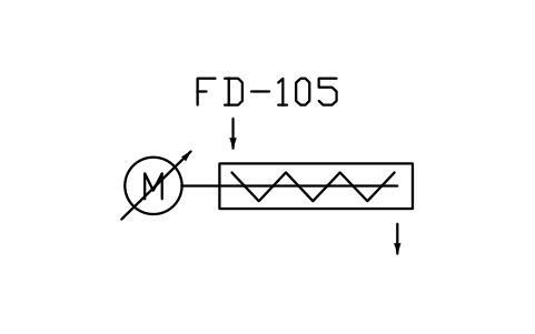 符号 Screw feeder, variable speed motor 的预览，块名 PPD_X6725_SCREW_FEEDER_VARIABLE