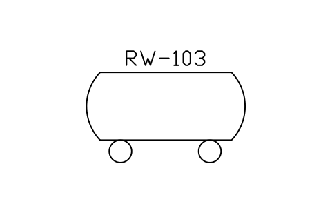 符号 Railway wagon, tank type 的预览，块名 PPD_X6772_WAGON_TANK