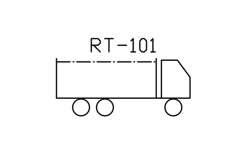 符号 Road truck, bulk type 的预览，块名 PPD_X6780_TRUCK_BULK