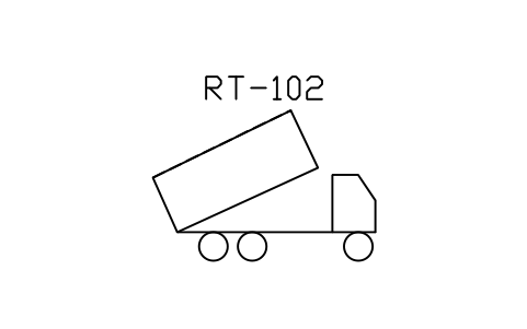 符号 Road truck, bulk, unloading 的预览，块名 PPD_X6781_TRUCK_BULK_UNLOADING