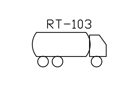 符号 Road truck, tank type 的预览，块名 PPD_X6782_TRUCK_TANK