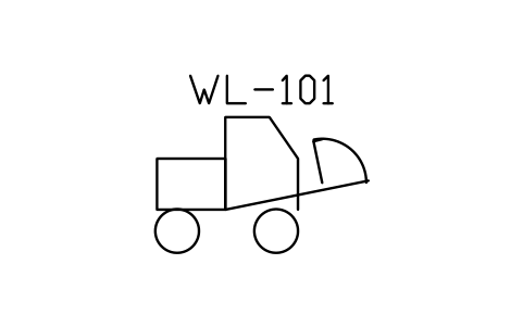 符号 Wheel loader 的预览，块名 PPD_X6785_WHEEL_LOADER