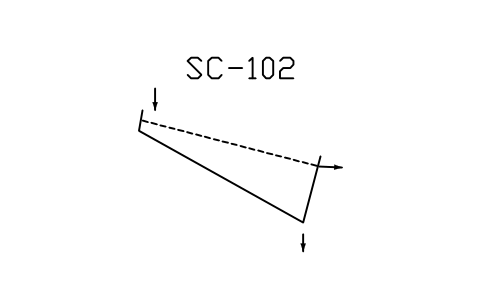 符号 Screen, incline, coarse, single 的预览，块名 PPD_X6802_SCREEN_INCLINE_SINGLE
