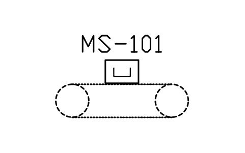 符号 Magnet separator, general 的预览，块名 PPD_X6811_MAGNET_SEPARATOR