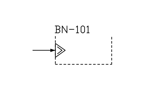 符号 Burner, oil or gas 的预览，块名 PPD_X6909_BURNER_OIL_GAS