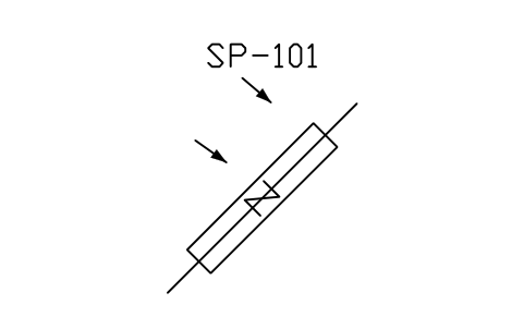 符号 Thermal solar panel 的预览，块名 PPD_X6951_SOLAR_THERMAL_PANEL