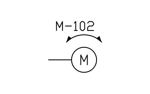 符号 Electrical motor, reversible 的预览，块名 PPD_X7050_MOTOR_REVERSIBLE