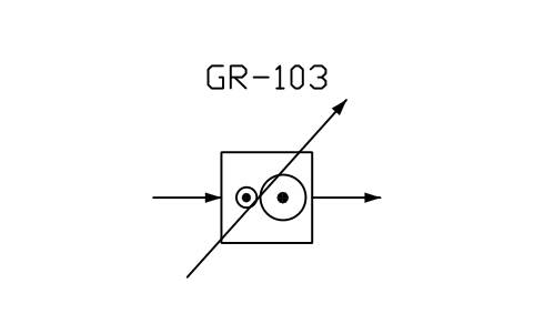 符号 Gear, variable ratio 的预览，块名 PPD_X7103_GEAR_VARIABLE