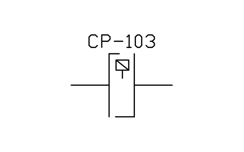 符号 Coupling, electromagnetic type 的预览，块名 PPD_X7111_COUPLING_ELECTROMAGNETIC