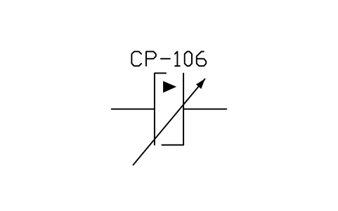 符号 Coupling, variable, hydraulic 的预览，块名 PPD_X7114_COUPLING_VARIABLE_HYD