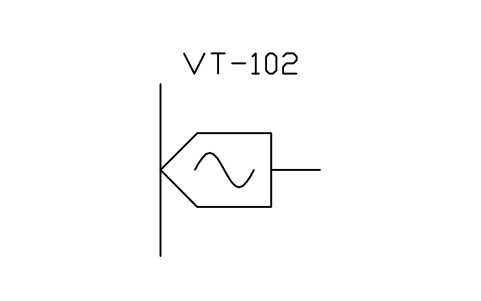 符号 Sensor, vibration, rotating machines 的预览，块名 PPD_P129_SENSOR_VIBRATION_ROT