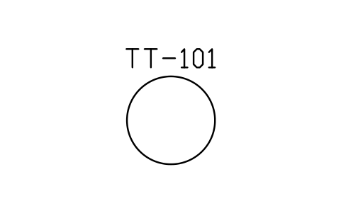 符号 PCI, circle form, field mounted 的预览，块名 PPD_X7201_PCI_CIRCLE_FIELD