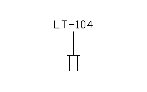 符号 Level, electrode type, general 的预览，块名 PPD_X7254_LEVEL_ELECTRODE