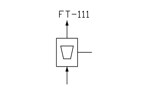 符号 Variable area flow meter 的预览，块名 PPD_X7281_VARIABLE_AREA