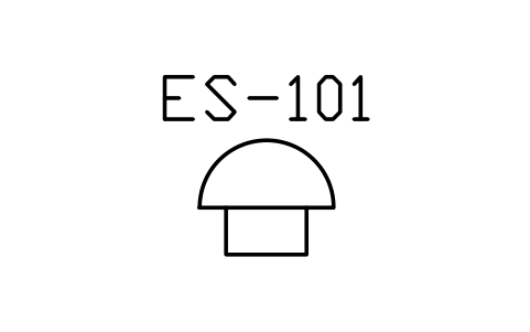 符号 Emergency stop 的预览，块名 PPD_X7283_EMERGENCY_STOP