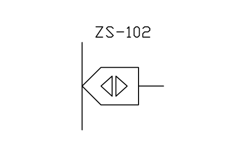 符号 Limit switch, proximity type 的预览，块名 PPD_X7291_LIMIT_SWITCH_PROX