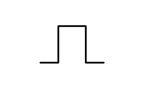 符号 Positive-going pulse 的预览，块名 ISX_229_POSITIVE_GOING_PULSE