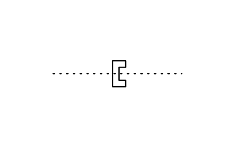 符号 Ridged shape 的预览，块名 ISX_447_RIDGED_SHAPE