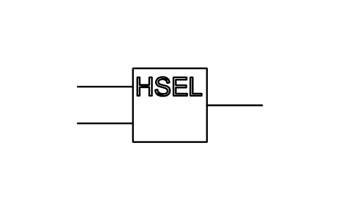 符号 Highest signal selector 的预览，块名 ISX_X106_HIGHEST_SIGNAL_SELECTOR
