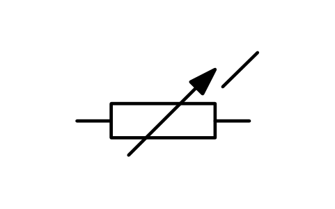 符号 Resistor, continuously adjustable 的预览，块名 ISX_X203_RESISTOR_CONTINUOUSLY_ADJUSTAB