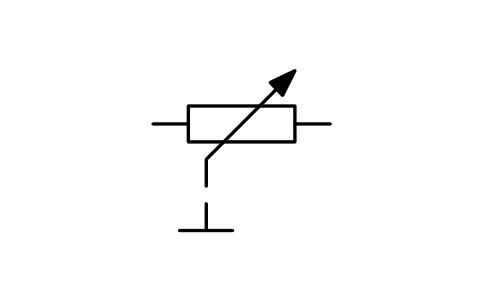 符号 Resistor with manual adjustability 的预览，块名 ISX_X204_RESISTOR_MANUAL_ADJUSTABILITY