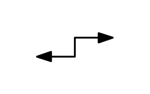 符号 Linear motion, alternating, dwell 的预览，块名 ISX_X256_LINEAR_MOTION_ALTERNATING_DWEL