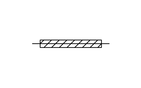 符号 Insulated pipeline or duct 的预览，块名 ISX_X322_INSULATED_PIPELINE_OR_DUCT