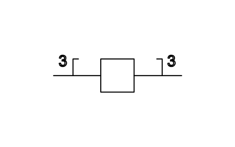 符号 Three parallel identical branches 的预览，块名 ISX_X601_THREE_PARALLEL_IDENTICAL_BRANC
