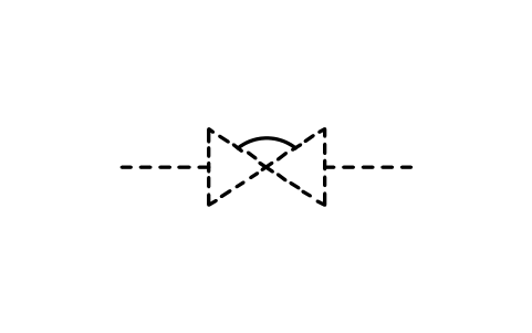 符号 Diaphragm type 的预览，块名 ISX_2128_DIAPHRAGM_TYPE