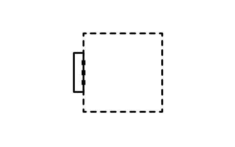 符号 Affected area 的预览，块名 ISX_2177_AFFECTED_AREA