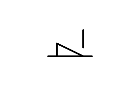 符号 Latch, shown disengaged 的预览，块名 ISX_662_LATCH_SHOWN_DISENGAGED