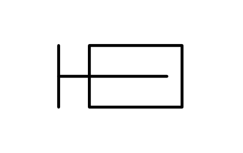 符号 Hydraulic buffer 的预览，块名 ISX_X2007_HYDRAULIC_BUFFER