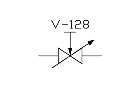 符号 Manually needle-type control valve 的预览，块名 ISX_X2137_MANUALLY_NEEDLE_TYPE_CONTROL_V