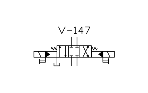 符号 Pilot directional valve, simple 的预览，块名 ISX_X2172_PILOT_DIRECTIONAL_VALVE_SIMPLE