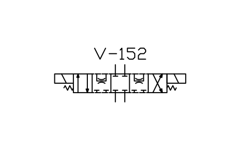 符号 Solenoid directional valve, detail 的预览，块名 ISX_X2177_SOLENOID_DIRECTIONAL_VALVE_DET
