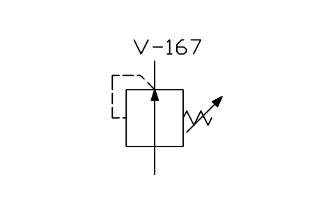 符号 Pressure reducing valve, simple 的预览，块名 ISX_X2199_PRESSURE_REDUCING_VALVE_SIMPLE