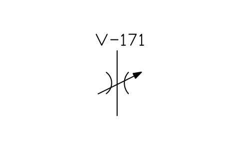 符号 Adjustable restrictor, simple 的预览，块名 ISX_X2212_ADJUSTABLE_RESTRICTOR_SIMPLE